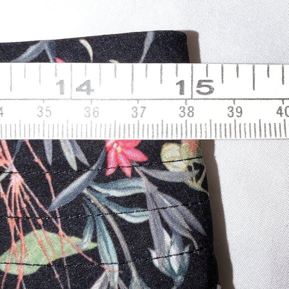 Athleta | Tropical Print Hudson Board Shorts Swim Black Floral | Size 0 - Picture 10 of 13